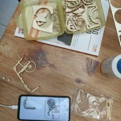 Maquette Bois Le Vélo Cargo -France Chiffres Modèles Soldes 2024 1001hobbies mmb02 le velo cargo 14