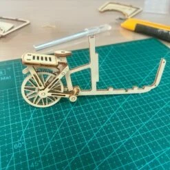 Maquette Bois Le Vélo Cargo -France Chiffres Modèles Soldes 2024 1001hobbies mmb02 le velo cargo 17