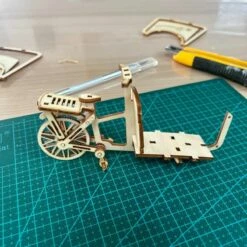 Maquette Bois Le Vélo Cargo -France Chiffres Modèles Soldes 2024 1001hobbies mmb02 le velo cargo 18