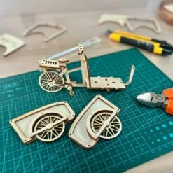 Maquette Bois Le Vélo Cargo -France Chiffres Modèles Soldes 2024 1001hobbies mmb02 le velo cargo 19