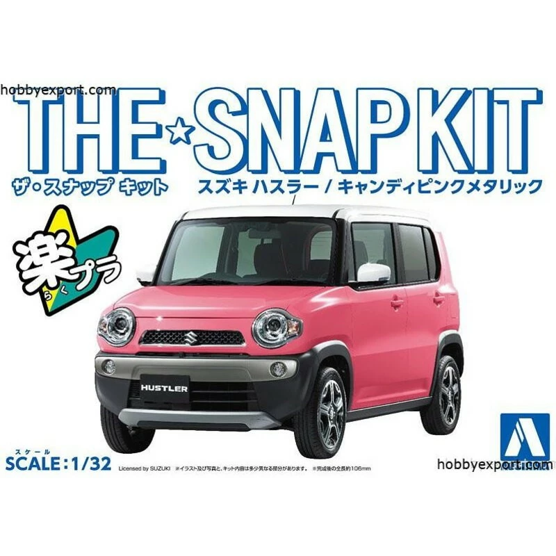 Aoshima Maquette Kit Fermeture Métallique Rose Candy Suzuki Hustler 3 Aoshima Maquette Kit Fermeture Métallique Rose Candy Suzuki Hustler