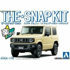 Aoshima Maquette Kit Pression Metallique Suzuki Jimny Chiffon Ivoire