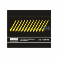 Maquette Bateau Canon En Métal De 14'/45 (35,6 Cm) De La Seconde Guerre Mondiale