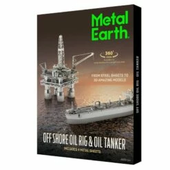 Metal Earth Maquette Métal Boîte Cadeau Plate-Forme Pétro -France Chiffres Modèles Soldes 2024 metal earth 5060378 boite cadeau plate forme petro 2