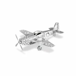 Metal Earth Maquette Avion Aviation: MUSTANG P-51 8.92x9.41x2.97cm