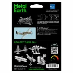 Metal Earth Maquette Avion Aviation: MUSTANG P-51 8.92x9.41x2.97cm -France Chiffres Modèles Soldes 2024 metal earth 5061003 aviation mustang p 51 8 92x9 41x2 97cm 4