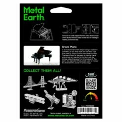 Metal Earth Maquette Métal Musique: PIANO À QUEUE -France Chiffres Modèles Soldes 2024 metal earth 5061080 musique piano a queue 3