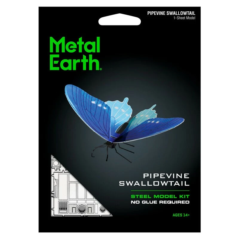 Metal Earth Maquette Métal Papillon Pipevine Swallowtail 4 Metal Earth Maquette Métal Papillon Pipevine Swallowtail – Image 2