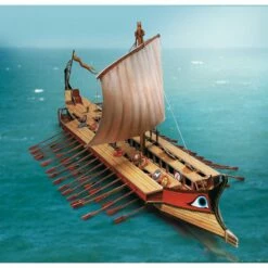 Maquette Carton Bireme Grecque
