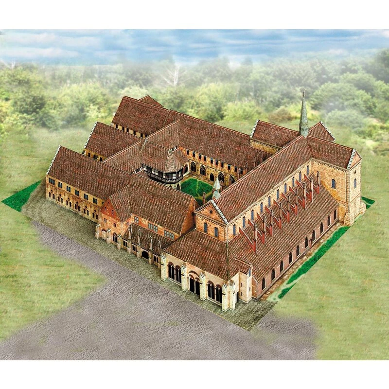 Maquette Carton Monastère Maulbronn 3 Maquette Carton Monastère Maulbronn