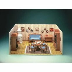 Maquette Carton Chambre Biedermeier - Mini Mundus -