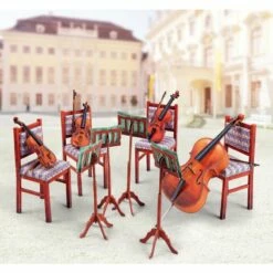 Maquette Carton Quatuor à Cordes