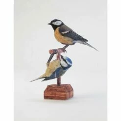 Maquette Carton Mésange Charbonnière Et Mésange Bleue