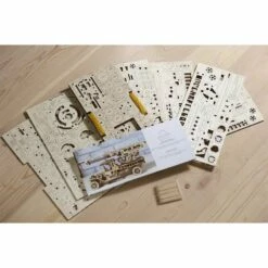 UGEARS Camion à échelle De Feu -France Chiffres Modèles Soldes 2024 ugears 8412031 camion a echelle de feu 10