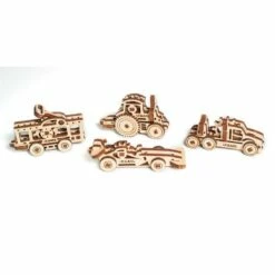 UGEARS Maquette Véhicules Set De 4pièces, 62 Pièces: Voiture De Sport 16pcs