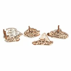 UGEARS Maquette Bateaux Set De 4 Pièces, 56 Pièces, Yacht 13pcs