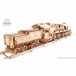 UGEARS Maquette Bois V-Express Train à Vapeur -France Chiffres Modèles Soldes 2024 ugears 8412085 v express train a vapeur 3