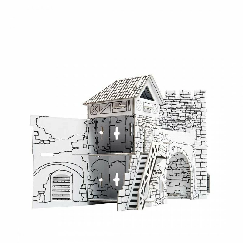 Maquette Carton Vieille Porte (coloration 3D) 4 Maquette Carton Vieille Porte (coloration 3D) – Image 2