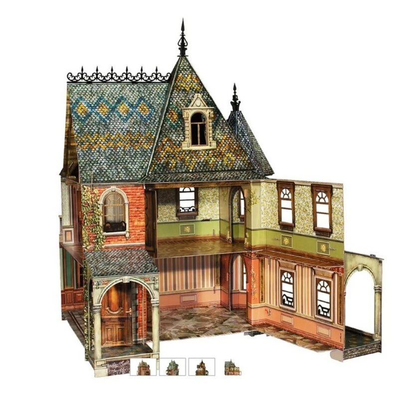 Maquette Carton Maison De Poupée I 5 Maquette Carton Maison De Poupée I – Image 3