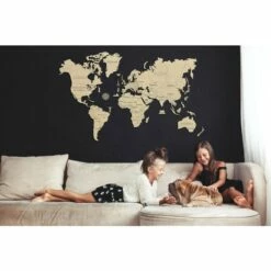 WOODEN CITY Maquette Carte Du Monde XL -France Chiffres Modèles Soldes 2024 wooden city wm503 carte du monde xl 14