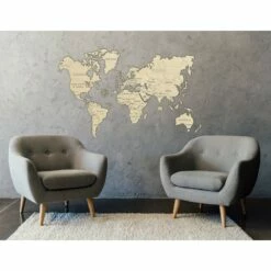 WOODEN CITY Maquette Carte Du Monde XL -France Chiffres Modèles Soldes 2024 wooden city wm503 carte du monde xl 17