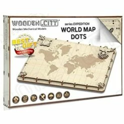 WOODEN CITY Maquette Carte Du Monde Expédition Série De Point -France Chiffres Modèles Soldes 2024 wooden city wm507 carte du monde expedition serie de point 6