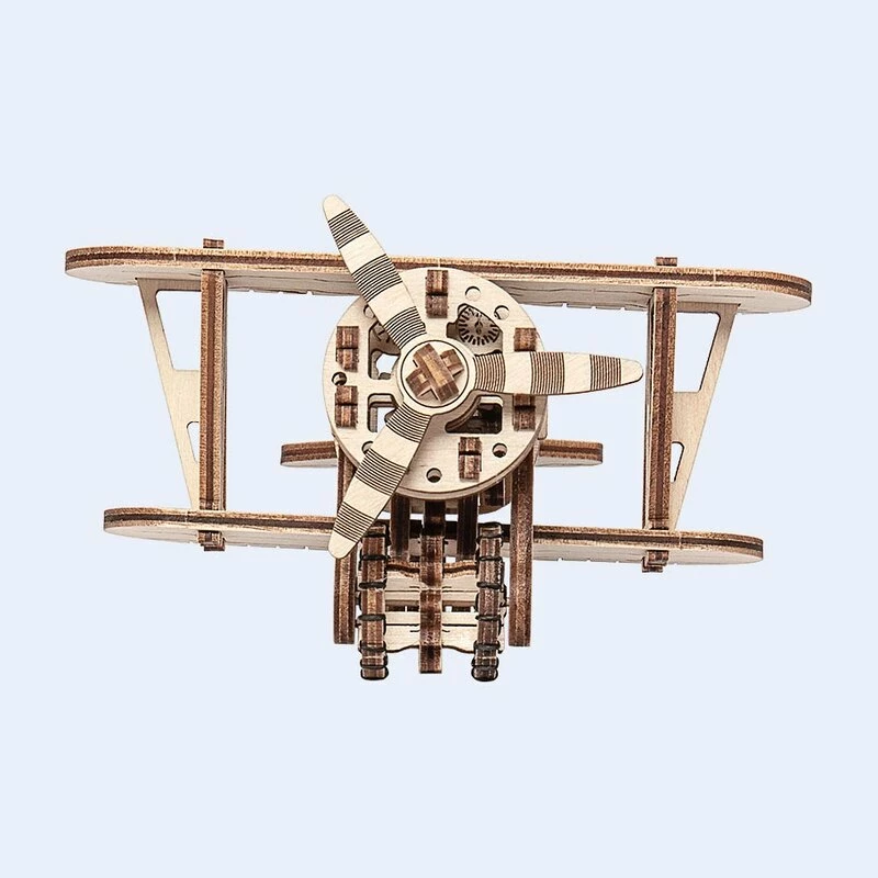 WOODEN CITY Maquette Avion Biplan 4 WOODEN CITY Maquette Avion Biplan – Image 2