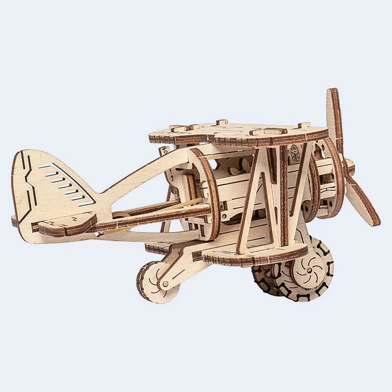 WOODEN CITY Maquette Avion Biplan 5 WOODEN CITY Maquette Avion Biplan – Image 3