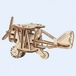 WOODEN CITY Maquette Avion Biplan