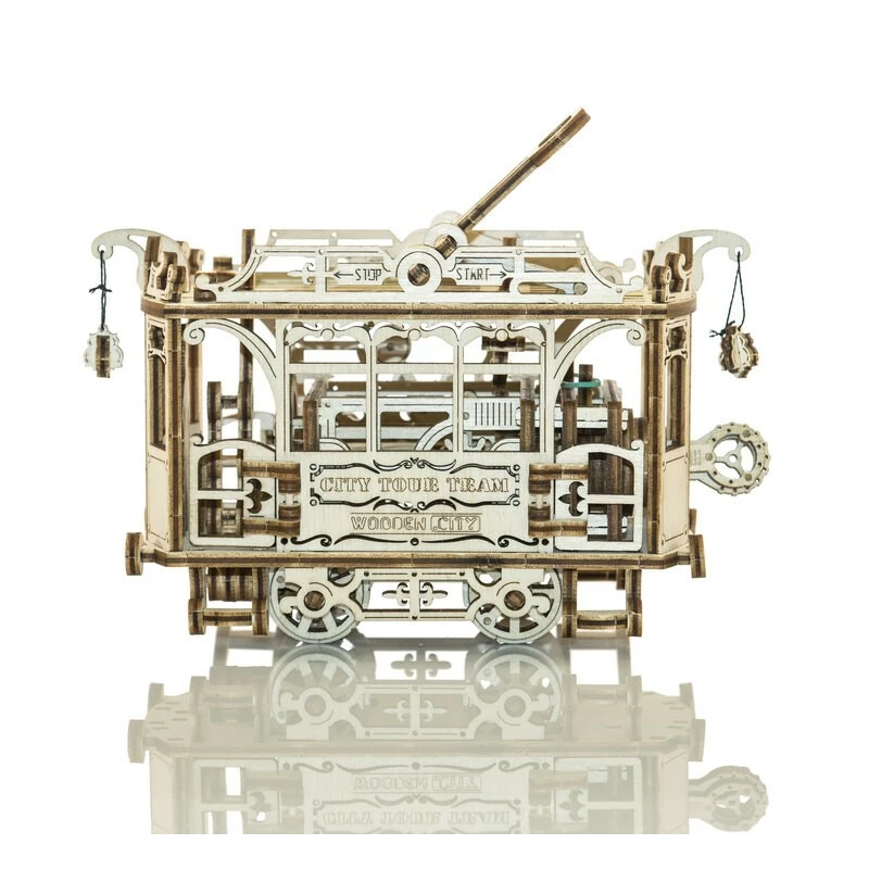 WOODEN CITY Maquette Tramway De Ville Avec Rails 5 WOODEN CITY Maquette Tramway De Ville Avec Rails – Image 3