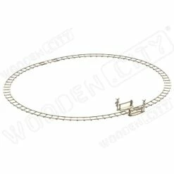 WOODEN CITY Maquette Rails Ronds + Croisement