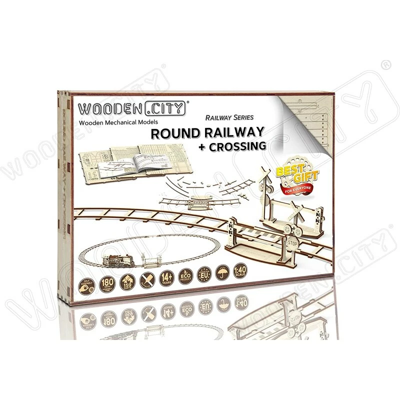 WOODEN CITY Maquette Rails Ronds + Croisement 7 WOODEN CITY Maquette Rails Ronds + Croisement – Image 5